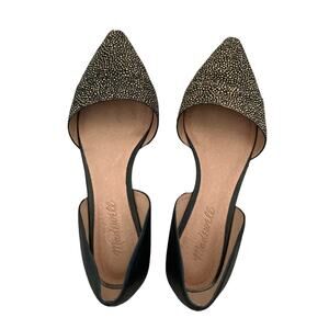 Madewell Pony Hair Dots D'Orsay Flat Womens Size 7